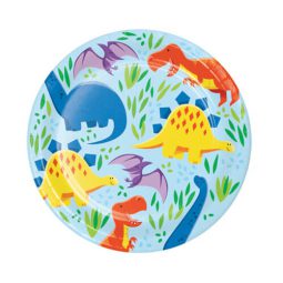 צלחות נייר קטנות דינוזאורים וחברים