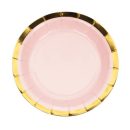 צלחות נייר קטנות מסיבת פסטל