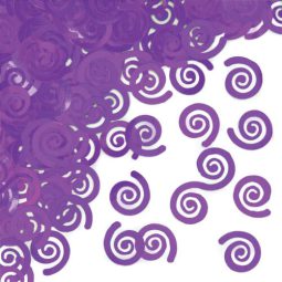 קונפטי מסולסל סגול