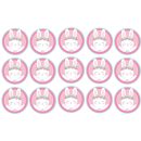 דף לקאפקייקס ארנבת פרחונית