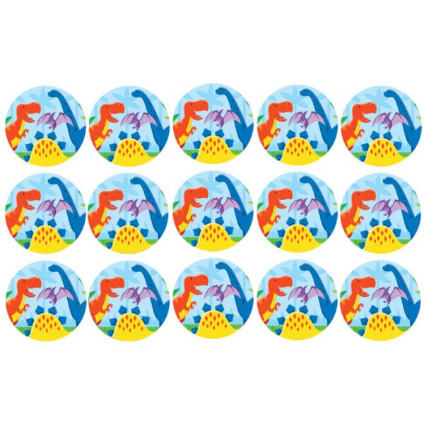 דף לקאפקייקס דינוזאורים וחברים