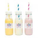 מדבקות מלבניות לעיצוב חד קרן פרחוני