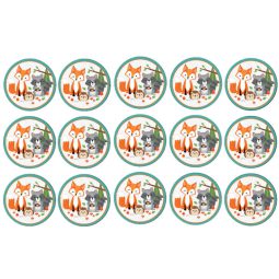 דף לקאפקייקס חיות היער