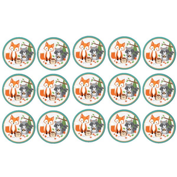 דף לקאפקייקס חיות היער