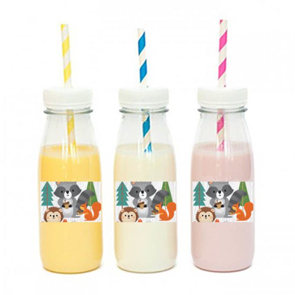 מדבקות מלבניות לעיצוב חיות היער