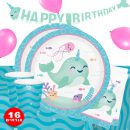 חבילת יום הולדת דולפין חד קרן 16 מוזמנים