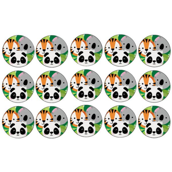 דף לקאפקייקס חיות 1