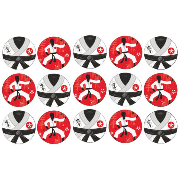 דף לקאפקייקס מסיבת קראטה