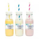 מדבקות מלבניות לעיצוב פיל קסום כחול