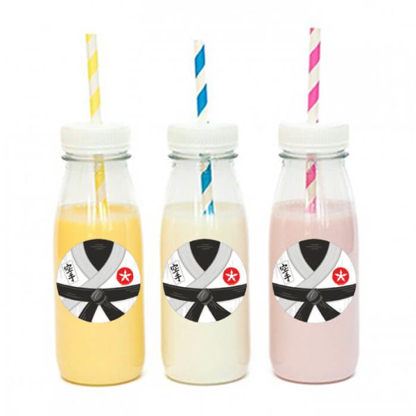 מדבקות עגולות לעיצוב מסיבת קראטה