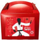 קופסאות עם מדבקות בעיצוב אישי - מסיבת קראטה