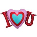 בלון הליום ענק I LOVE U אותיות
