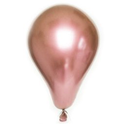 בלוני לטקס כרום רוז גולד 5 יח'