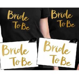 מדבקות גיהוץ לבגד - Bride to Be