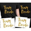 מדבקות גיהוץ לבגד - Team Bride