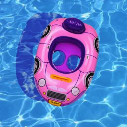 גלגל ים מכונית ורודה לתינוקות