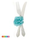 חבקי מפיות פרחים - מנטה