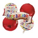 סט בלונים happy birthday צבעוניים