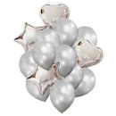 סט בלונים כסוף