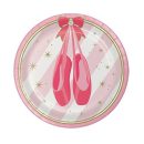 צלחות נייר קטנות בלרינה