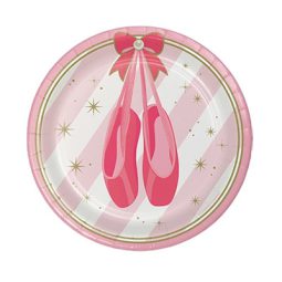 צלחות נייר קטנות בלרינה