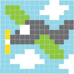 קיט רקמה תך קצר אווירון