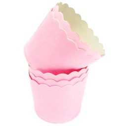 גביעי קאפקייקס - ורוד קלאסי 40יח