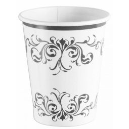 כוסות נייר חם/קר כסף קלאסי