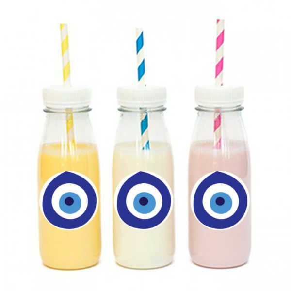 מדבקות עגולות לעיצוב עין יוונית