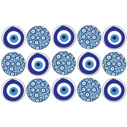 דף לקאפקייקס עין יוונית