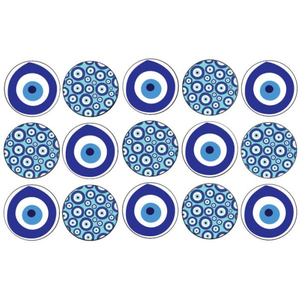 דף לקאפקייקס עין יוונית