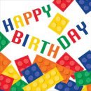 מפיות גדולות happy birthday לגו