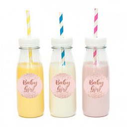 מדבקות עגולות לעיצוב Baby girl