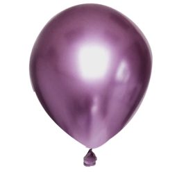 בלוני לטקס כרום סגול 5 יח'