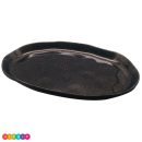 מגש אובלי סוהו שחור נצנצים זהב