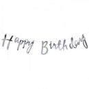 שרשרת אותיות happy birthday כסף