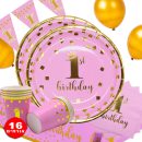 חבילת יום הולדת גיל שנה נסיכה 16 מוזמנים