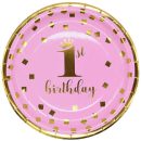 חבילת יום הולדת גיל שנה נסיכה 8 מוזמנים