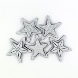 כוכבי כסף מבצק סוכר