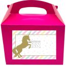 קופסאות עם מדבקות בעיצוב אישי - אגדת חד קרן