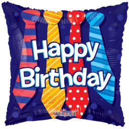 בלון עניבות Happy Birthday