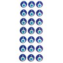 מדבקות עין יוונית קטנות