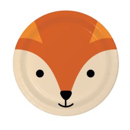 צלחות נייר קטנות שועל - חיות