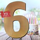 מרכז שולחן ענק זהב - 6