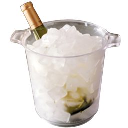 דלי קרח גדול - שקוף