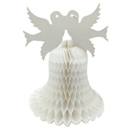 קישוט נייר פעמון ויונים