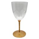 כוסות יין רגל זהב