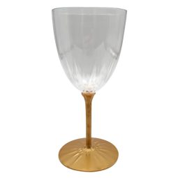 כוסות יין רגל זהב