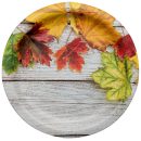 צלחות נייר גדולות שלכת