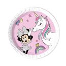 צלחות נייר קטנות מיני חד קרן